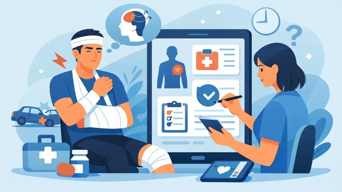 Recording Injury Symptoms After an Accident