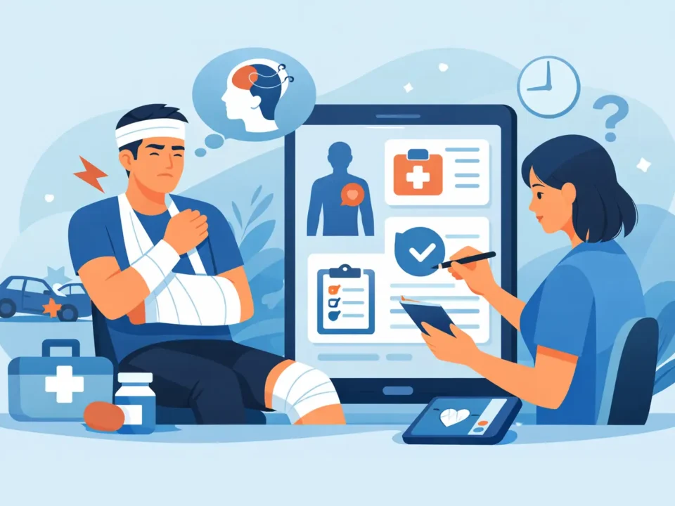 Recording Injury Symptoms After an Accident